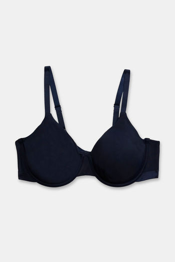 Buy Marks & Spencer Padded Wired Full Coverage T-Shirt Bra (Pack of 2) - Navy Mix